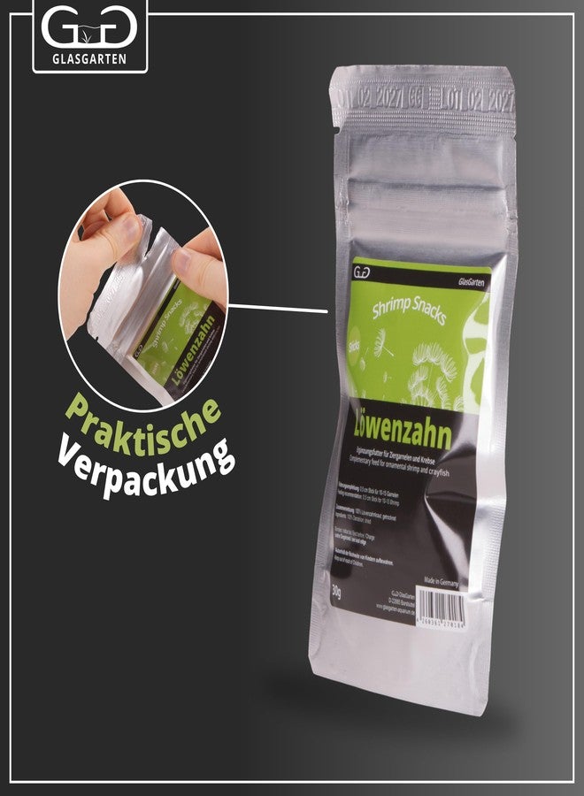 GlasGarten Shrimp Snacks Dandelion 30g - Image 3